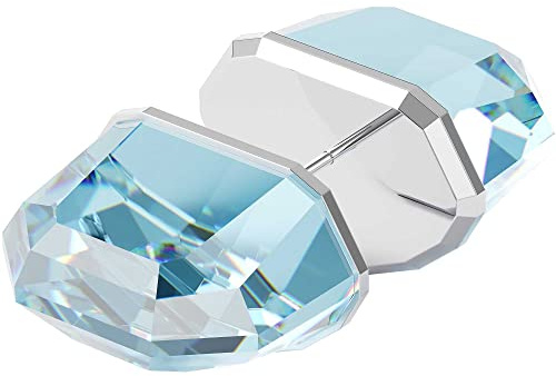 Swarovski Boucle d'oreille Lucent, mono clou d'oreille, métal rhodié, bleu