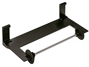 ALTO Papierrollenhalter geschlossen in schwarz matt/RELISTA/Aufhängen/Relingsystem/Küchenrollenhalter