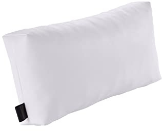 pader medi.tech Massagekopfkissen mit Schaumstoff-Flocken, 45x20x9cm, Therapiekissen, Lagerungskissen für die Physiotherapie mit Kunstlederbezug | abwaschbar, bequem | 01 Weiß