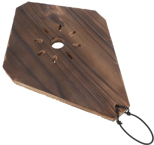 POPETPOP Kit De Montage De Fougère Corne De Cerf Suspendue Jardinière Murale en Bois Carbonisé pour Orchidées Et