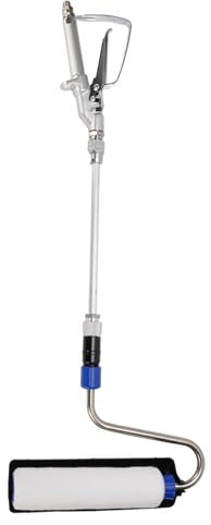 Fafeicy Cepillos de Rodillos de Laca Eléctricos Unidad de Pulverización sin Aire Eficiente Autoimpresiva para Mejorar la Aleación de Aluminio/acero Inoxidable/1 Cepillo - Área Interior y Exterior