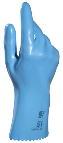 Gant Jersette 300 travaux Long Ue durée Protection produits chimiques Risques Mécaniques Confort Bleu Taille 9