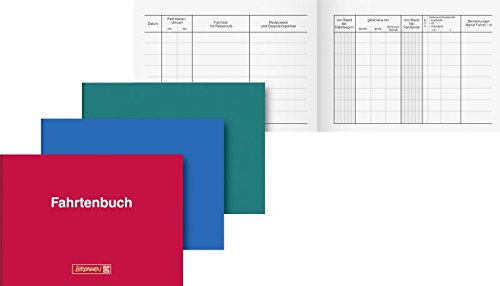 Brunnen Fahrtenbuch (5er Sparpack, A6 Softcover)