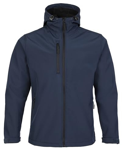 FORT - Holkham Jacket - Small - Navy Jacket - Softshell Fabric - Rain Coats for Men - Waterproof Jacket - Comfortable & Durable - Winter Jackets for Men - Mens Winter Jackets