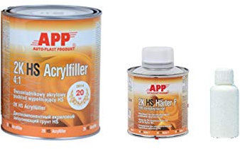 Appret garnissant gris APP 2K 4:1 1litre + 0,25L de durcisseur +0,25L de diluant