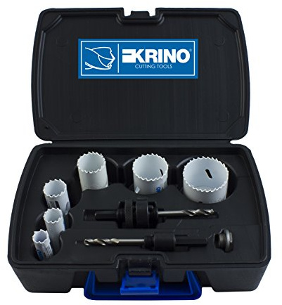 Krino 21013202k - Set di Seghe Bimetalliche al Cobalto Speciale Per Eletticisti - 9 Pezzi