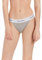 Calvin Klein Damen Slip Bikini Form High Leg mit Stretch, Grau (Grey Heather), L