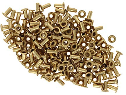 Yinpecly Rivetto cavo M2,5 x 5 fori passanti, rivetti cavi in rame su entrambi i lati, PCB per attrezzature quotidiane e attrezzature meccaniche, 200 pezzi