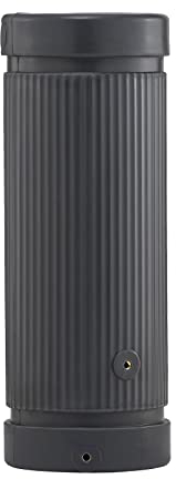 Regentonne anthrazit Säule Athen 300 Liter aus UV- und witterungsbeständigem Material. Frostsichere Regenwassertonne BZW. Regenfass Regenwassertank mit hochwertigen Messinganschlüssen