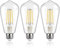 DiCUNO Vintage Edison Light Bulb E27 Edison Screw Bulb ST64, 6W Equivalent to 60W, Filament Clear LED Bulb, Warm White 2700K, 810LM, Non-dimmable, 3 Pcs