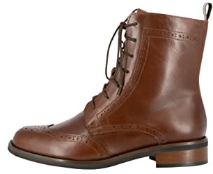 DreiMaster Vintage snörstövletter för damer, mörkbrun, 40 EU, Mörkbrun, 40 EU