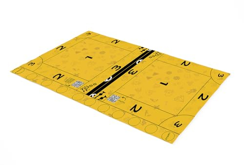 TOSSIT Board, Spielfeld für Darts und Boccia Innen Außen, hochwertiges Silikon, vielfältige Spielmodi, Spaß Freunde Familie, tragbar rollbar, River Version