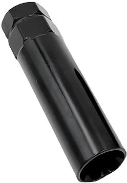 CGEAMDY Chiave Rimozione Del Dado Bloccaggio, Strumento Rimozione Del Dado Di Bloccaggio Della Ruota a 7 Scanalature, Ruota Lug Dado Drive Tuner Chiave Strumento Blocco, Per Auto (Nero)