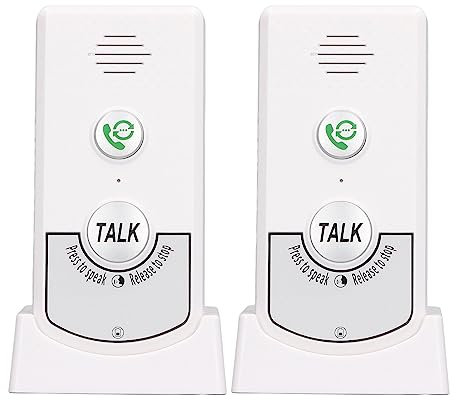 banapoy Gegensprechanlagen kabellos für Zuhause, 20–50 m Reichweite, 2 Wege Raum zu Raum Intercom Ersatzsystem für Haus, Geschäft, Büro, Kommunikations Gegensprechanlage mit