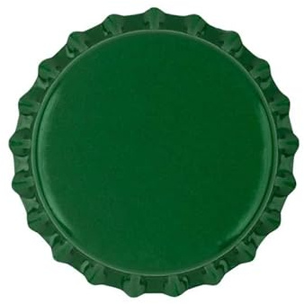 100 Chapas Corona 26 mm Verde Oscuro para Botellas de Cerveza Cierre Hermético Embotellado Homebrewing Kombucha Sidra Refrescos