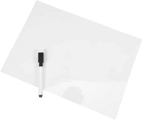 KALLORY Pizarra Blanca Borrable Con Pegatinas Reutilizable Para Pared Para El Hogar La Oficina Y La Escuela.