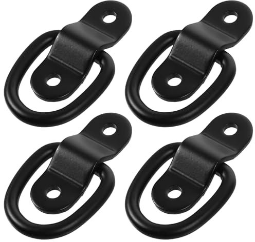 PRETYZOOM 4pezzi Anelli Di Ancoraggio d Ganci Di Ancoraggio Per Carichi Di Camion Con Viti Per Rimorchio Anelli Per Carichi Pesanti Per Utv Pz