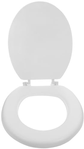 VILLCASE Foam Toilet Seat Replacement 16.93X13.58 Inch Soft Padded Cushion Toilet Lid with Thick Design for Enhanced Comfort and Durability Easy to Clean Bathroom Accessory