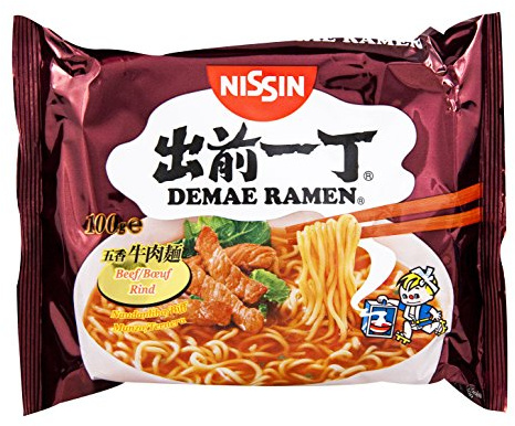 Nissin Demae Ramen – Rind, 5er Pack, Instant-Nudeln japanischer Art, mit Rindfleisch-Geschmack & asiatischen Gewürzen, schnell & einfach zubereitet, asiatisches Essen (5 x 100 g)