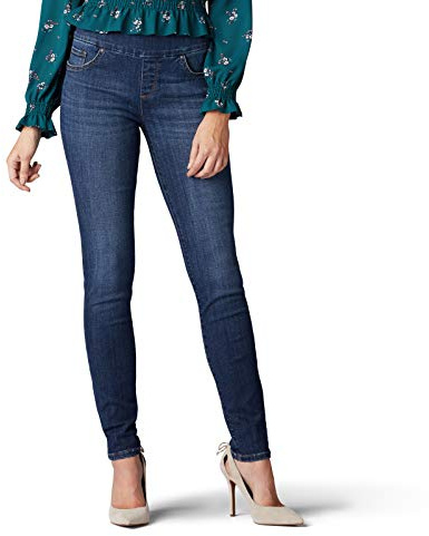 Lee Sculpting Slim Fit Skinny Leg Pull on Jean, Glissement de Terrain, 50 Femme