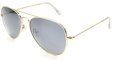 SunCristal Gafas de sol polarizadas UV400 Aviador Las gafas de sol clásicas de Piloto son adecuadas para hombres y mujeres adolescentes con caras pequeñas
