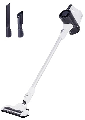 Amazon Basics Cordless Vacuum Cleaner for Carpet and Hardwood, Lightweight (5 lbs), White