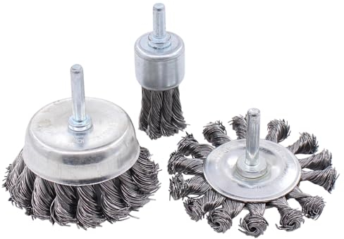 Drahtbürste Scheibenbürste Topfbürste gezopft Pinselbürste Stahlbürste Stahldraht Felgenbürste Draht Schleifaufsatz Drahtbürstenaufsatz für Bohrmaschinen Akkuschrauber Handmaschine Standbohrmaschinen