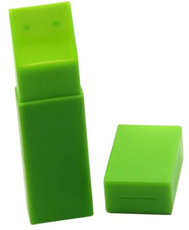 Beaupretty Caja Contenedor De Eliminación De Cuchillas De Afeitar Recipientes Para Objetos Punzocortantes Maletín Para Desecho De Maquinillas De Afeitar Contenedor De Agujas Caso Abs Green