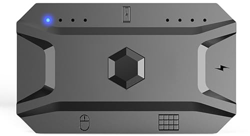 M1 Pro Tastatur- und Mausadapter, Bluetooth 5.0 Gaming-Tastatur-Maus-Konverter für Mobile Spiele, Plug-and-Play (Black)