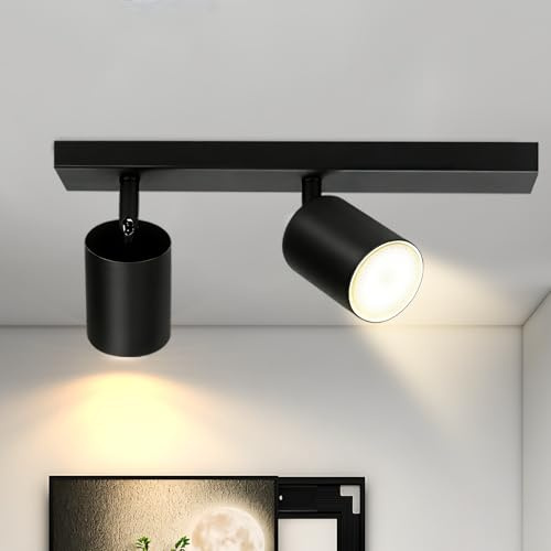 Lichtmaler Takspotlight Orienterbar Svart GU10 2 Takspotlights