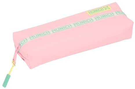 SAFTA Munich Candy - Portatodo Rectangular Niño, Estuche Infantil, Estuche Niño, Ideal para Niños en Edad Escolar, Cómodo y Versátil, Calidad y Resistencia, 22x7x40 cm