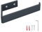 HOLZBRINK Toilettenpapierhalter Anthrazit matt 164x72 mm | Klopapierhalter mit Wandmontage für Badezimmer, Toilette | WC Papier Halterung zum Bohren
