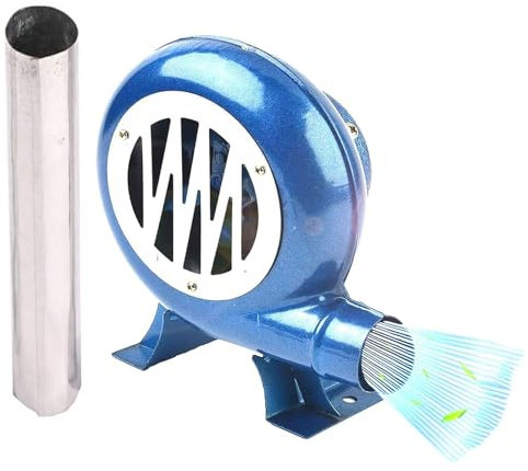 Briquets À Charbon Forge BBQ - Manivelle Forgeron Forge Ventilateur De Fer, Avec Souffleur De Barbecue Manuel À Engrenages En Fonte, Pour Camping/activités De Plein Air Accessoires Barbecue(80W)