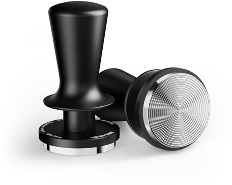 MHW-3BOMBER Espresso Tamper 49,7 mm – kaffestämpel med 2-fjäderbilrebound, kaffetamper för portafilter maskiner, baristatillbehör för kaffeälskare, ingångsnivå och proffs, T7117T