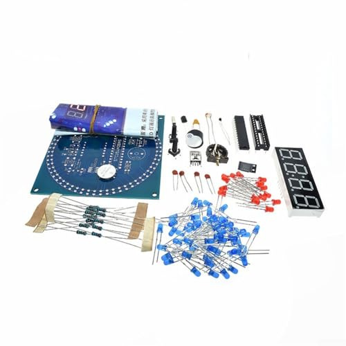 Kit d'horloge électronique pour projet de soudure à faire soi-même, minuteur numérique, circuit imprimé, outil d'apprentissage éducatif pour étudiants, débutants, ingénieurs, amateurs (rouge)