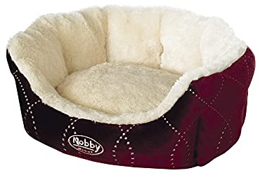 Nobby Komfort säng oval CENO vinröd L x B x H: 55 x 50 x 21 cm