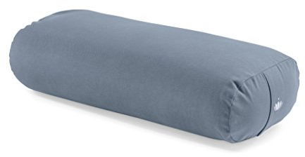 Lotuscrafts® Bolster Yoga Nackenrolle für Yin Yoga, 100% Kapok Füllung, Bezug aus Baumwolle waschbar, Kissen für Restorative Übungen