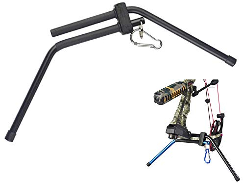 ZSHJG Aluminiumlegierung Bogenständer Bogen Seitenständer Bogen Halter für Compound Bögen (Schwarz)