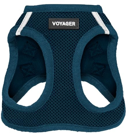 Voyager Step-In Air Hundegeschirr by Best Pet Supplies - All Weather Mesh Step in Vest Harness für kleine und mittlere Hunde, Blau, size L - Brust 45-52 cm