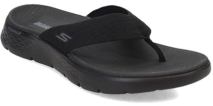 Skechers Damen On-The-go Walk Flex Sandal-Splendor Flipflop, Black Textile, 41 EU