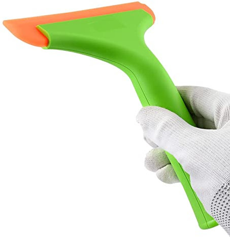 Silicone Window Squeegee - Noiseless Glass Scraper with Hole,Silicone Scraper Wall Paint Remover Car Window Glass Wood Sticker Removal floor Stove Kitchen Cleaning