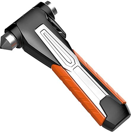 Martillo Seguro para Automóvil, Martillo De Seguridad De Emergencia De Acero De Tungsteno, Martillo De Emergencia para Vidrio De Automóvil, Martillo De Salida De Automóvil A Prueba De Golpes,