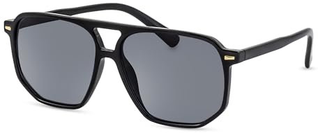 Primetta Young Spirit Unisex Pilotenbrille/Große, Retro Flieger-Sonnenbrillen für Damen & Herren/100% UV-Schutz F2513524