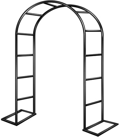 SADITY Robuste Rosenbogen Rankgitter, Rostfrei Metall Gartenbogen Rankhilfe, Wetterfeste Rankenbogen, 1,2 X 2,2m, 3,5 X 2,2m, Für Braut Party, Geburtstag, Rasendekoration (Size : W200 X H230cm)
