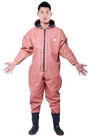 Kraftpaid Angelhose,Wathose,Anglerhose Wasserdicht Mit Stiefel,Anglerhose Mit Stiefeln Wathose Teichhose,Herren Damen Frauen Wathose,Comfort,Wasserdicht,rutschfest,FüR Waten,Fliegenfischen,Jagen