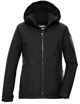 killtec Mädchen Funktionsjacke/Outdoorjacke mit Kapuze KOW 217 GRLS JCKT, schwarz, 152, 43502-000