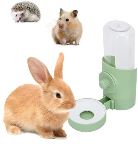 Dispensador automático de agua para conejos, 500 ml, botella para mascotas, conejillo de indias, chinchilla, conejo, accesorio, juguete para hámster, botella para hámster, cuenco de comida para