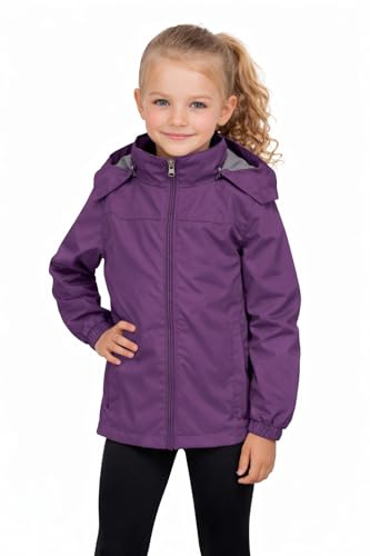 Blu Apparel Kids Waterproof Jacket Childrens Rain Coat ideal for School Coat, Walking Windproof Jacket, Childrens Rain Jacket