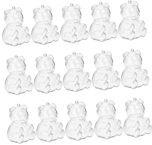 VICASKY 15pezzi Scatole Caramelle Forma Piccole Scatole Trasparenti Per Dolcetti Contenitori Per Caramelle Per Feste Scatole Imballaggio Per Trasparenti Per Matrimoni