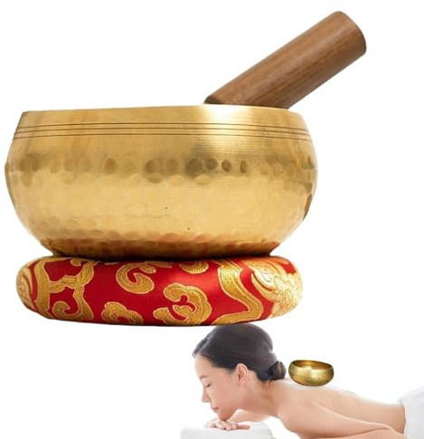 Tibetanskt sångskål-set – handgjord ljudskålsats för yoga – tibetanska